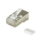 Connecteur RJ45 Catégorie 5e, blindé avec guide par 100