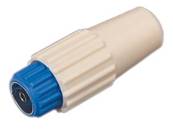 Connecteur antenne IEC femelle 9,52mm bleu