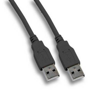 Cordon USB 2.0  Highspeed (480 Mbps) type A M/M noir - 3m