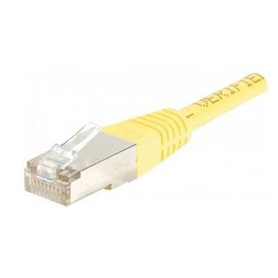 Cordon RJ45 cat.5e F/UTP 100 MHz jaune 2m