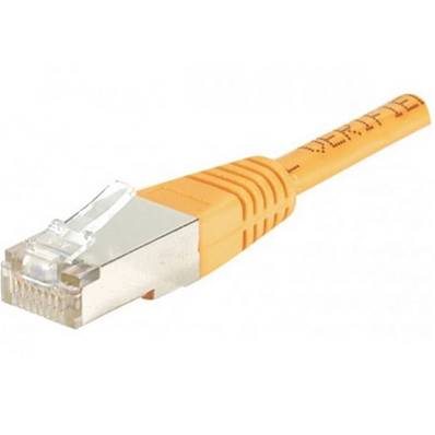 Cordon RJ45 cat.5e F/UTP 100 MHz orange 3m