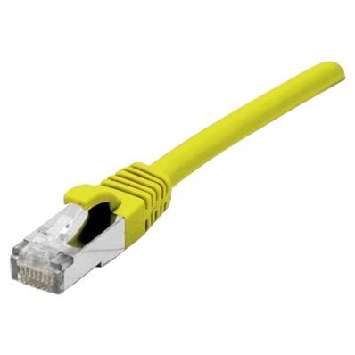 Cordon RJ45 cat.6a S/FTP 500 MHz LSOH snagless jaune 1.5m