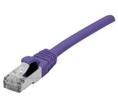 Cordon RJ45 CAT.6A S/FTP 500 MHz LSOH snagless violet 1m