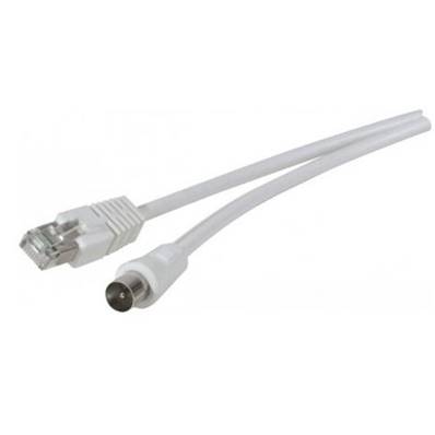 Cordon RJ45 vers TV (connecteur 9.5mm) M/M - 0.5m