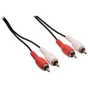 Cordon audio éco 2 RCA stéréo M/M - 15m