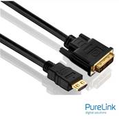 Cordon HDMI /DVI-D (18+1) M/M souple- AWG24 -(1920x1200) - 15m