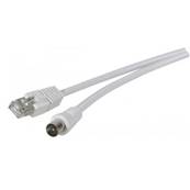 Cordon RJ45 vers TV (connecteur 9.5mm) M/M - 1.5m