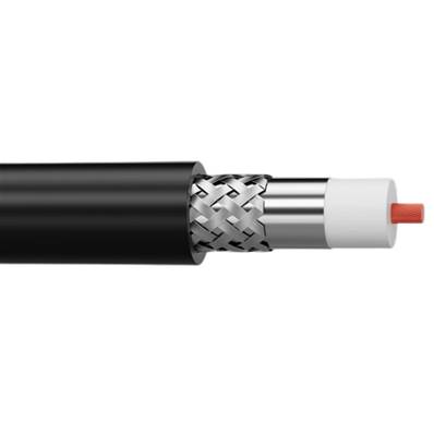 HF577 Câble coaxial 50 Ohms faible perte noir Ø 10,30mm