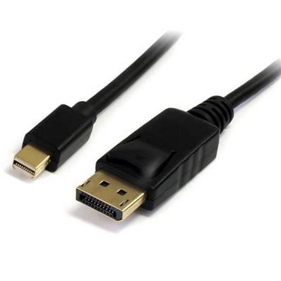 Cordon Mini-Displayport mâle vers DisplayPort 1.2 mâle - noir - 2m