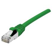 Cordon RJ45 cat.6a S/FTP 500 MHz LSOH snagless vert 1m