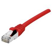 Cordon RJ45 cat.6a S/FTP 500 MHz LSOH snagless rouge 2m