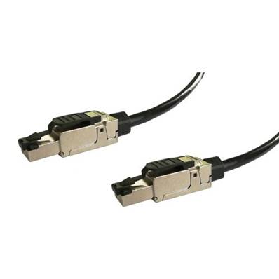 Cordon RJ45 cat.7 composé de 2 RJ45 métal J00026A5001 et MFO26 - 50m