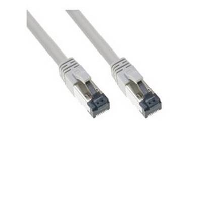 Cordon RJ45 Cat. 8 S/FTP gris snagless - 1m