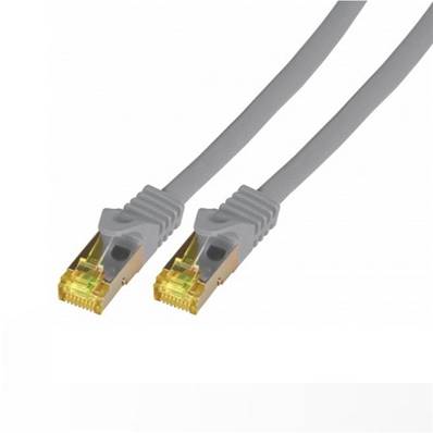 Cordon RJ45 cat.7 S/FTP gris snagless - 2m