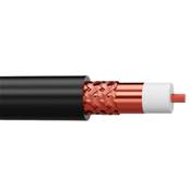 HF257 Câble coaxial 50 Ohms faible perte noir Ø 7.3 mm