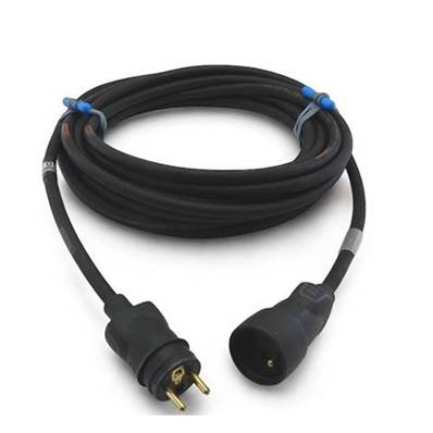 Rallonge secteur HO7RNF Titanex 3G2.5mm² 10/16A M/F noir 100m