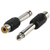 Adaptateur Jack 6.35 mono mâle/RCA femelle