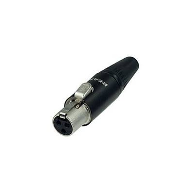 RT3FC-B Fiche mini XLR 3 pts femelle corps noir et contacts or