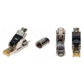 Fiche RJ45 de terrain CAT8.1 STP (mono et multi AWG22 à 24) 7 à 8.5mm