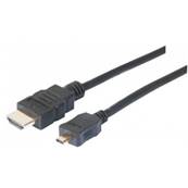 Cordon HDMI Highspeed vers micro HDMI M/M noir - 1m