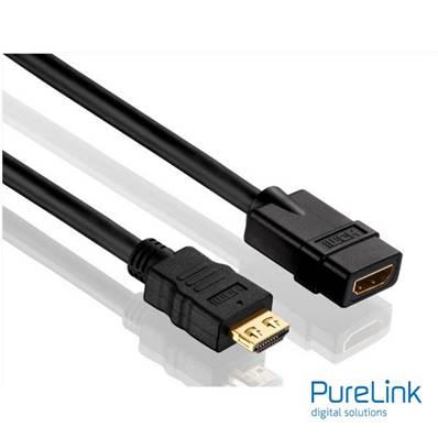 Cordon HDMI High Speed M/F souple- AWG28 -4K- 3m