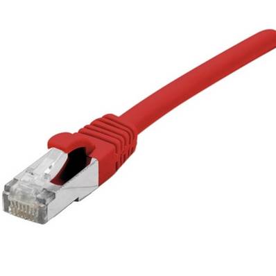 Cordon RJ45 cat.6 F/UTP 250 MHz LSOH snagless rouge 5m