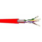 UC400S27 Câble souple cat.6 4P U/FTP 100 Ohms 400MHz LSZH rouge