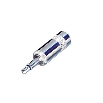 NYS226L Fiche jack 3.5mm mâle mono métal pour câble ø 6mm