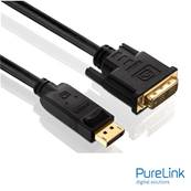 Cordon DisplayPort / DVI-D(18+1) souple - AWG28 -(1920x1200) -10m