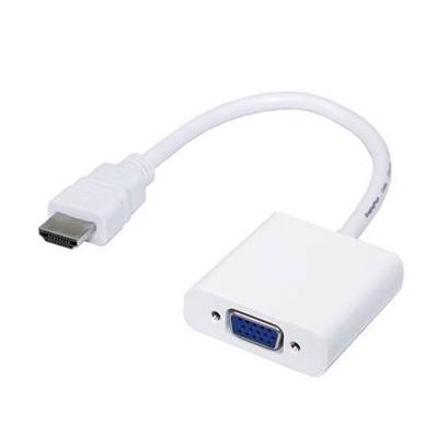 Adaptateur HDMI M (entrée) vers VGA F (sortie) - 0.15m