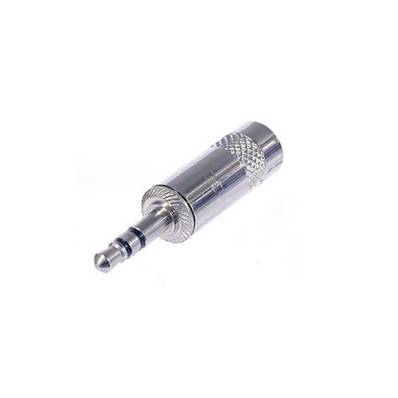 NYS231L Fiche jack 3.5mm stéréo mâle métal pour câble ø 6mm