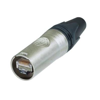 NE8MX6 Fiche Ethercon cat. 6A nickel (livré avec RJ45)