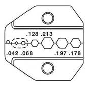 Mâchoires pour DIN 1.0/2.3-RG58-RG174-1855A et pince ONM-OUT0060