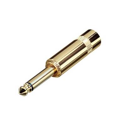 NYS224AG jack 6,35 métal mono pour câble 6mm corps et contact or