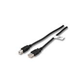 Cordon USB 2.0 Highspeed (480 Mbps) type A vers B M/M noir - 1m