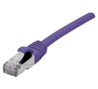 Cordon RJ45 CAT.6A S/FTP 500 MHz LSOH snagless violet 7.5m