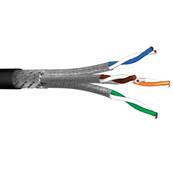 AUDIOLAN7 Câble Ethernet souple cat.7 S/FTP 4 paires PUR noir PoE++