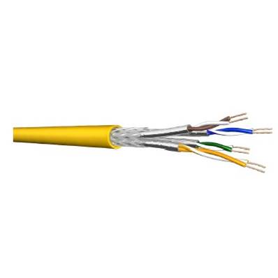Câble souple cat.8.2 4P AWG26 S/FTP 100 Ohms 2000MHz LSHF Eca jaune