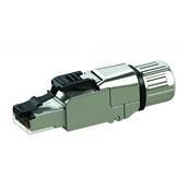 J00026A5001 RJ45 cat6A série MFP8 mâle blindé avec PE