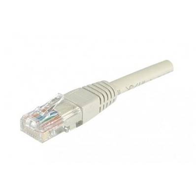 Cordon RJ45 cat.5e U/UTP 100 MHz gris 0.5m