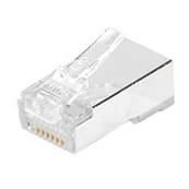 10 connecteurs à sertir 8P8C RJ45 cat.6A STP multibrin peigne séparé