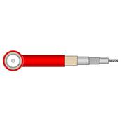 TRIAX14 Câble Triax 14 pour caméra 75 Ohms PVC rouge Ø 14,50mm