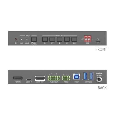 PT-SW-21C -Commutateur de présentat Multiformat 2x1 4K 18 Gbps