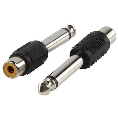 Adaptateur Jack 6.35 mono mâle/RCA femelle