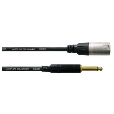 Cordon XLR 3 pts M vers Jack 6.35mm mono M REAN - 5m