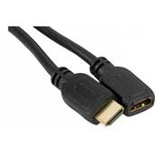 Rallonge HDMI 1.4 Highspeed M/F noir - 1m