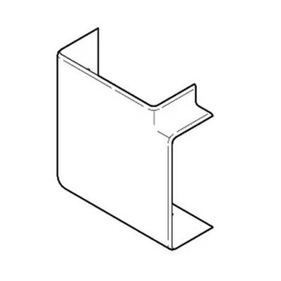 Angle plat 90° pour goulotte 90 x 55