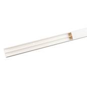 Moulure blanche 40 x 16mm, 2 compartiments, longueur de 2m