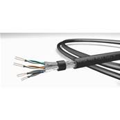 Câble PATCHPROFLEX souple cat.7 4P AWG26 S/FTP PUR noir Ø6,4mm (500m)