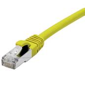 Cordon RJ45 cat.6 F/UTP 250 MHz LSOH snagless jaune 0.5m
